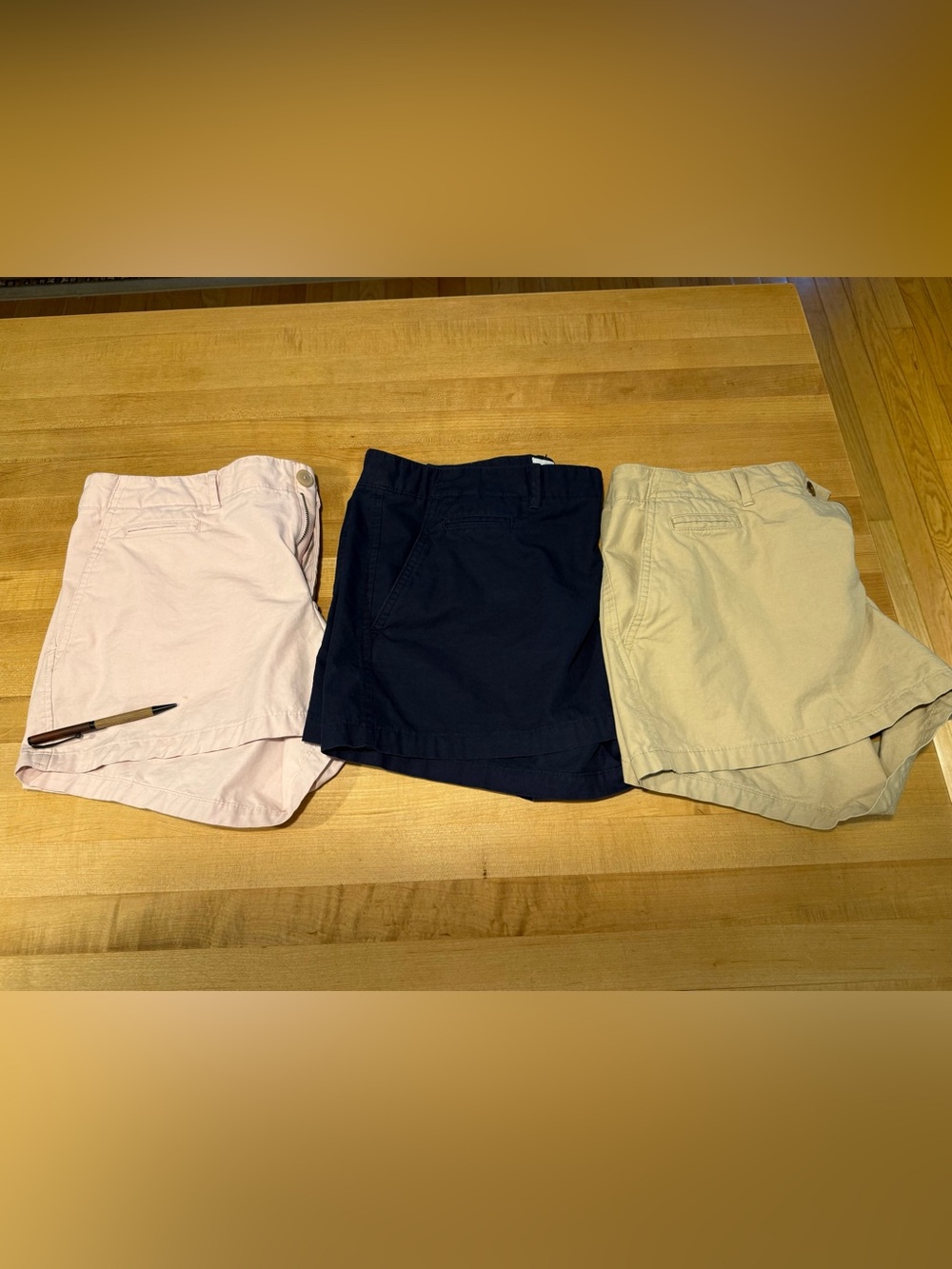 GAP Summer Shirts in light pink, navy blue and khaki